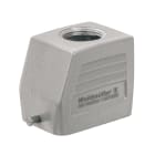 WEIDMULLER - Custodia con connettori a innesto industriali, entrata cavo dall'alto, gancio longitudinale in basso, dimensioni: 3, IP65, HDC 06B TOLU 1M20G.