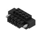 WEIDMULLER - Connettori per circuito stampato, 160V, 17.5A, Passo 3.81mm, 1.5mm², 4 poli, Collegamento a vite, Box BCZ 3.81/04/180F SN BK BX.