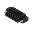 WEIDMULLER - Connettori per circuito stampato, 160V, 17.5A, Passo 3.81mm, 1.5mm², 6 poli, Collegamento a vite, Box BCZ 3.81/06/180F SN BK BX. 1792990000