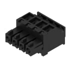 WEIDMULLER - Connettori per circuito stampato, 160V, 17.5A, Passo 3.81mm, 1.5mm², 4 poli, Collegamento a vite, Box BCZ 3.81/04/90 SN BK BX.