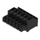 WEIDMULLER - Connettori per circuito stampato, 160V, 17.5A, Passo 3.81mm, 1.5mm², 6 poli, Collegamento a vite, Box BCZ 3.81/06/90 SN BK BX.