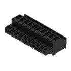 WEIDMULLER - Connettori per circuito stampato, 160V, 17.5A, Passo 3.81mm, 1.5mm², 10 poli, Collegamento a vite, Box BCZ 3.81/10/90 SN BK BX. 1798610000