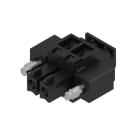 WEIDMULLER - Connettori per circuito stampato, 160V, 17.5A, Passo 3.81mm, 1.5mm², 2 poli, Collegamento a vite, Box BCZ 3.81/02/90F SN BK BX.