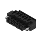 WEIDMULLER - Connettori per circuito stampato, 160V, 17.5A, Passo 3.81mm, 1.5mm², 6 poli, Collegamento a vite, Box BCZ 3.81/06/90F SN BK BX. 1798810000