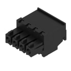 WEIDMULLER - Connettori per circuito stampato, 160V, 17.5A, Passo 3.81mm, 1.5mm², 4 poli, Collegamento a vite, Box BCZ 3.81/04/270 SN BK BX.