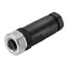 WEIDMULLER - Connettore circolare femmina diritto personalizzabile sul campo M12 6-8 mm 5 poli collegamento a vite sch' SAIB-5/9.