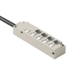 WEIDMULLER - Ripartitore passivo sensore-attuatore (con cavo) completo, Versione con cavo fisso, 4 prese di contatto, 4 poli, M8, 5m, SAI-4-F 4P M8 L 5M.
