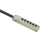 WEIDMULLER - Ripartitore passivo sensore-attuatore (con cavo) completo, Versione con cavo fisso, 6 prese di contatto, 4 poli, M8, 5 m, SAI-6-F 4P M8 L 5M.