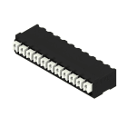 WEIDMULLER - Morsetto per circuito stampato, 160 V, 17.5 A, Passo in mm: 3.81, 1.5 mm², Numero di poli: 11, PUSH IN con tasto di attivazione, Collegamento a saldar