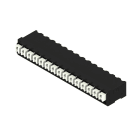 WEIDMULLER - Morsetto per circuito stampato, 160 V, 17.5 A, Passo in mm: 3.81, 1.5 mm², Numero di poli: 15, PUSH IN con tasto di attivazione, Collegamento a saldar