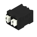 WEIDMULLER - Morsetto per circuito stampato, 320 V, 17.5 A, Passo in mm: 5.08, 1.5 mm², Numero di poli: 2, PUSH IN con tasto di attivazione, Collegamento a saldare