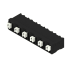 WEIDMULLER - Morsetto per circuito stampato, 630 V, 17.5 A, Passo in mm: 7.50, 1.5 mm², Numero di poli: 6, PUSH IN con attuatore, Collegamento a saldare THT/THR, 9