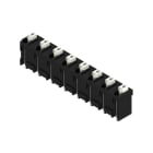 WEIDMULLER - Morsetto per circuito stampato, 630 V, 17.5 A, Passo in mm: 7.62, 1.5 mm², Numero di poli: 8, PUSH IN con attuatore, Collegamento a saldare THT/THR, 1