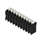 WEIDMULLER - Morsetto per circuito stampato, 160 V, 17.5 A, Passo in mm: 3.81, 1.5 mm², Numero di poli: 10, PUSH IN con attuatore, Collegamento a saldare THT/THR,