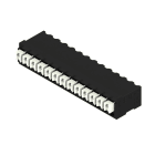 WEIDMULLER - Morsetto per circuito stampato, 160 V, 17.5 A, Passo in mm: 3.50, 1.5 mm², Numero di poli: 13, PUSH IN con tasto di attivazione, Collegamento a saldar
