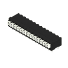 WEIDMULLER - Morsetto per circuito stampato, 160 V, 17.5 A, Passo in mm: 3.81, 1.5 mm², Numero di poli: 13, PUSH IN con tasto di attivazione, Collegamento a saldar