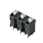 WEIDMULLER - Morsetto per circuito stampato, 630 V, 17.5 A, Passo in mm: 7.62, 1.5 mm², Numero di poli: 2, PUSH IN con attuatore, Collegamento a saldare THT/THR, 1