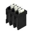 WEIDMULLER - Morsetto per circuito stampato, 160 V, 17.5 A, Passo in mm: 3.81, 1.5 mm², Numero di poli: 3, PUSH IN con tasto di attivazione, Collegamento a saldare