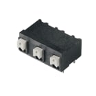 WEIDMULLER - Morsetto per circuito stampato, 630 V, 17.5 A, Passo in mm: 7.50, 1.5 mm², Numero di poli: 3, PUSH IN con attuatore, Collegamento a saldare THT/THR, 9