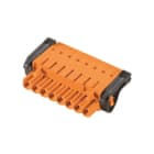 WEIDMULLER - Connettori per circuito stampato, 320V, 27A, Passo 5.08mm, 2.5mm², 8 poli, Collegamento TOP, BLT 5.08HC/08/180LR SN BK BX.