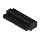 WEIDMULLER - Connettori per circuito stampato, 160V, 17.5A, Passo 3.81mm, 1.5mm², 11 poli, Collegamento a vite, Box BCZ 3.81/11/90 SN BK BX.