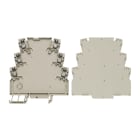 WEIDMULLER - Custodia per guida DIN (piccola), Larghezza: 6.1, IP20, PA 66/6, grigio sasso MHS 6.