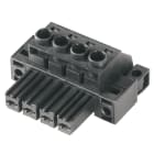 WEIDMULLER - Connettori per circuito stampato, 1000V, 57A, Passo 7.62mm, 10mm², 5 poli, Collegamento a vite, Box BVZ 7.62HP/05/180FC SN BK BX.