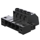 WEIDMULLER - Connettori per circuito stampato, 1000V, 57A, Passo 7.62mm, 6mm², 5 poli, Collegamento a vite, Box SVZ 7.62HP/05/180SF SN BK BX. 1931990000