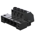 WEIDMULLER - Connettori per circuito stampato, 1000V, 57A, Passo 7.62mm, 6mm², 5 poli, Collegamento a vite, Box SVZ 7.62HP/05/180SF SN BK BX.