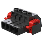 WEIDMULLER - Connettori per circuito stampato, 1000V, 57A, Passo 7.62mm, 6mm², 3 poli, Collegamento a vite, Box SVZ 7.62HP/03/180FI SN BK BX.
