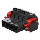 WEIDMULLER - Connettori per circuito stampato, 1000V, 57A, Passo 7.62mm, 6mm², 6 poli, Collegamento a vite, Box SVZ 7.62HP/06/180SFI SN BK BX.