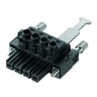 WEIDMULLER - Connettore 7.62mm BVZ 7.62HP/06/180RSH180 SN BK BX.