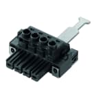 WEIDMULLER - Connettori per circuito stampato, 1000V, 57A, Passo 7.62mm, 10mm², 6 poli, Collegamento a vite, Box BVZ 7.62HP/06/180SH180C SN BK BX.
