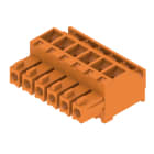 WEIDMULLER - Connettori per circuito stampato, 160V, 17.5A, Passo 3.81mm, 1.5mm², 6 poli, Collegamento a vite, Box BCZ 3.81/06/90 SN OR BX. 1939870000