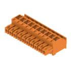 WEIDMULLER - Connettori per circuito stampato, 160V, 17.5A, Passo 3.81mm, 1.5mm², 10 poli, Collegamento a vite, Box BCZ 3.81/10/90 SN OR BX. 1939910000