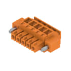WEIDMULLER - Connettori per circuito stampato, 160V, 17.5A, Passo 3.81mm, 1.5mm², 5 poli, Collegamento a vite, Box BCZ 3.81/05/90F SN OR BX.