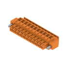 WEIDMULLER - Connettori per circuito stampato, 160V, 17.5A, Passo 3.81mm, 1.5mm², 11 poli, Collegamento a vite, Box BCZ 3.81/11/90F SN OR BX.
