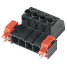 WEIDMULLER - Connettori per circuito stampato, 1000V, 57A, Passo 7.62mm, 6mm², 6 poli, Collegamento a vite, Box SVZ 7.62HP/06/180SFC SN BK BX.