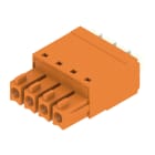 WEIDMULLER - Connettori per circuito stampato 160V 17.5A Passo 3.81mm 1.5mm² 4 poli PUSH IN attuatore Box BCF 3.81/04/180 SN OR BX.