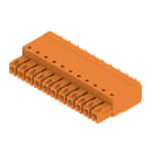 WEIDMULLER - Connettori per circuito stampato 160V 17.5A Passo 3.81mm 1.5mm² 11 poli PUSH IN con attuatore Box BCF 3.81/11/180 SN OR BX.