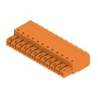 WEIDMULLER - Connettori per circuito stampato 160V 17.5A Passo 3.81mm 1.5mm² 12 poli PUSH IN attuatore Box BCF 3.81/12/180 SN OR BX.