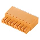 WEIDMULLER - Connettori per circuito stampato 160V 17.5A Passo 3.81mm 1.5mm² 10 poli PUSH IN attuatore Box BCF 3.81/10/180 SN GN BX.