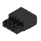 WEIDMULLER - Connettore PCB (collegamento del conduttore), 160 V, 17.5 A, Passo in mm: 3.81, 1.5 mm², Numero di poli: 4, PUSH IN con tasto di attivazione, Box