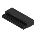 WEIDMULLER - Connettori per circuito stampato 160V 17.5A Passo 3.81mm 1.5mm² 11 poli PUSH IN attuatore Box BCF 3.81/11/180 SN BK BX.