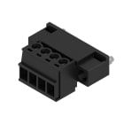 WEIDMULLER - Connettori per circuito stampato, 160V, 17.5A, Passo 3.81mm, 1.5mm², 4 poli, Collegamento a vite, Box SCZ 3.81/04/180FI SN BK BX.
