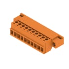 WEIDMULLER - Connettori per circuito stampato, 160V, 17.5A, Passo 3.81mm, 1.5mm², 10 poli, Collegamento a vite, SCZ 3.81/10/180F SN OR BX.