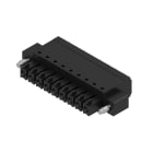 WEIDMULLER - Connettori per circuito stampato 160V 17.5A Passo 3.81mm 1.5mm² 9 poli PUSH IN attuatore Box BCF 3.81/09/180F SN BK BX.