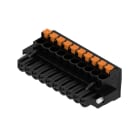 WEIDMULLER - Connettori per circuito stampato, 320V, 24A, Passo 5.00mm, 3.31mm², 10 poli, PUSH IN con attuatore, Box BLF 5.00HC/10/90F SN BK BX.