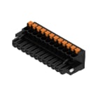 WEIDMULLER - Connettori per circuito stampato, 320V, 24A, Passo 5.00mm, 3.31mm², 12 poli, PUSH IN con attuatore, Box BLF 5.00HC/12/90F SN BK BX.