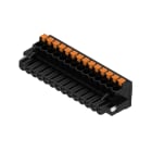 WEIDMULLER - Connettori per circuito stampato, 320V, 24A, Passo 5.00mm, 3.31mm², 14 poli, PUSH IN con attuatore, Box BLF 5.00HC/14/90F SN BK BX.